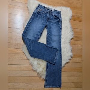 Ariat Jeans Boys 12 Blue Youth Western Cowboy B4 Relaxed Kid Denim Jeans